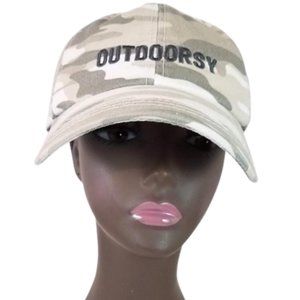 STATE OF MINE Outdoorsy Green & White Camo Hat - Women's One Size